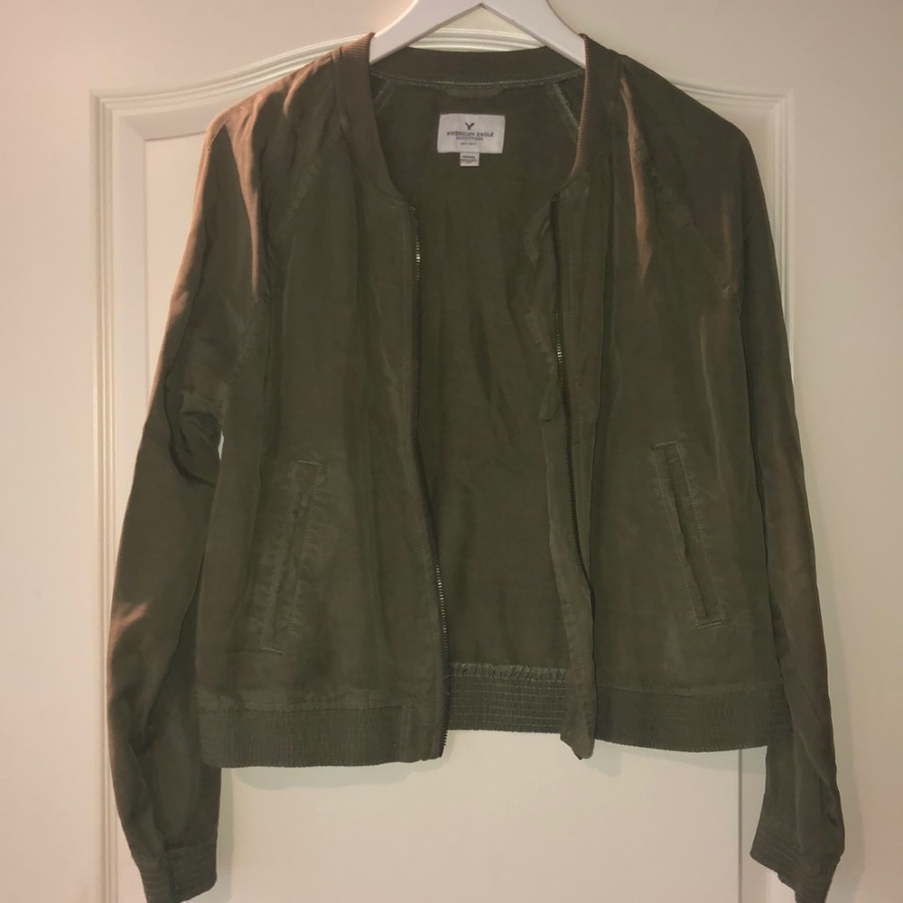 American Eagle Green Bomber Jacket